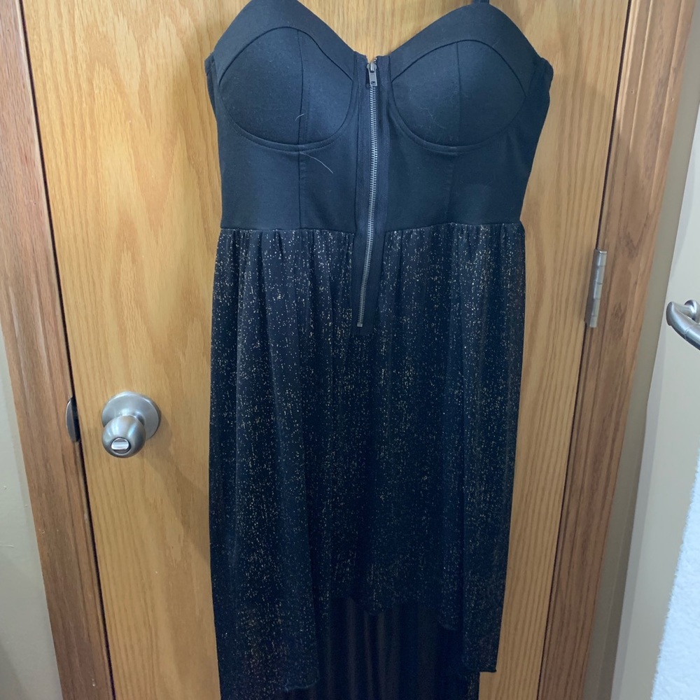 black and gold dress